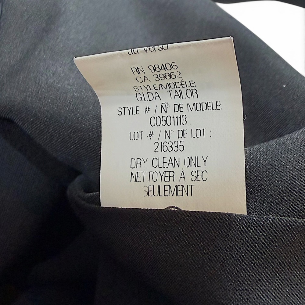 Theory Womens Black Double Breasted Wool Lycra Stretch Blazer Jacket Size 8 - Picture 14 of 14